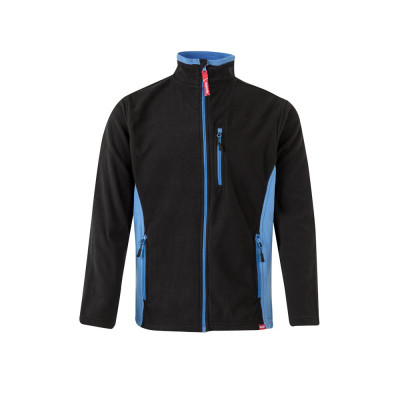 VL GERAS. Two-tone fleece jacket (220g/m²) in polyester (100)